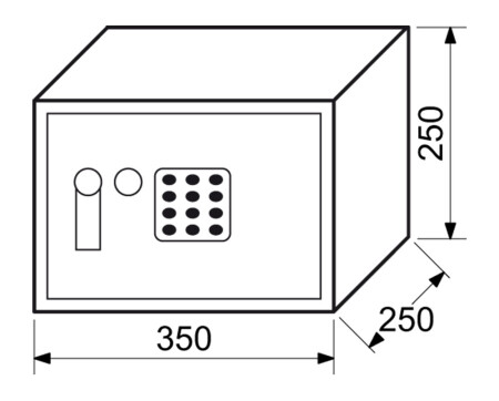 Čelični sef s elektroničkom bravom RICHTER RS.25R.EDK