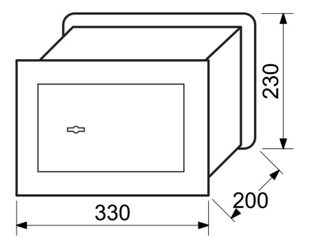 Čelični sef za montažu na zid RICHTER RS.23.SK