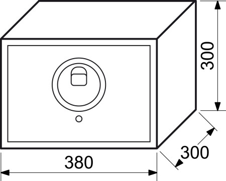 Čelični sef s elektroničkom bravom otiska prsta RS.30R.FIN