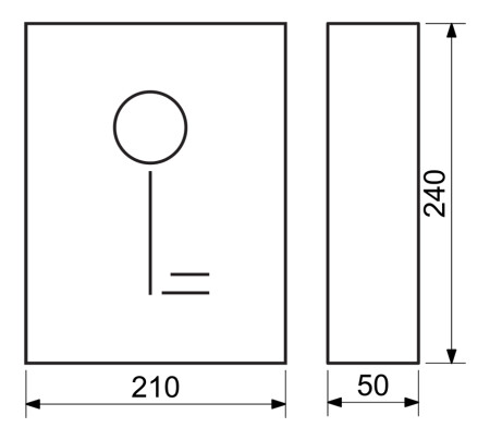 Čelična kutija za ključeve s magnetskim zatvaranjem RICHTER TS.8.AM