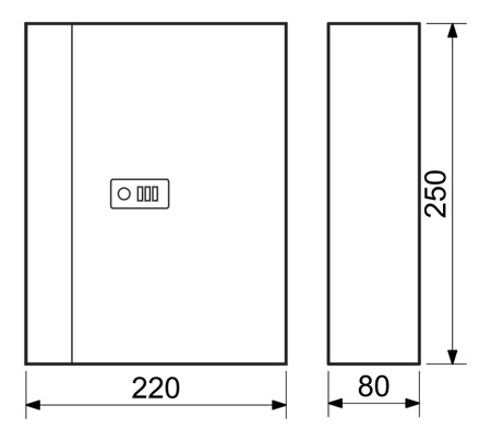 Čelični ormarić za ključeve s kodnom bravom RICHTER TS.28.SED