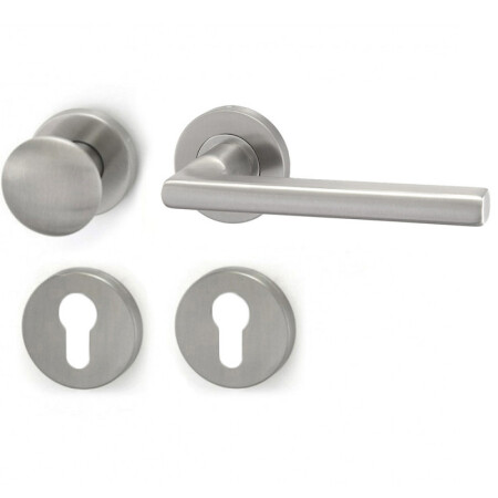 Okov za vrata HOLAR MT 13 s kuglom i rozetom (nehrđajući čelik)