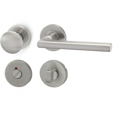 Okov za vrata HOLAR MT 13 s kuglom i rozetom (nehrđajući čelik)