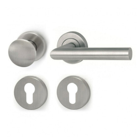 Okov za vrata HOLAR MT 00 s kuglom i rozetom (nehrđajući čelik)