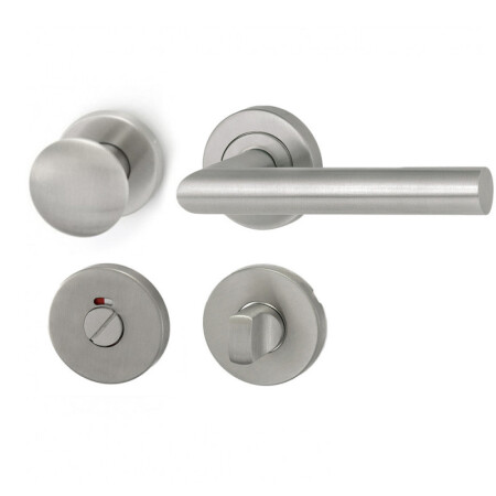 Okov za vrata HOLAR MT 00 s kuglom i rozetom (nehrđajući čelik)