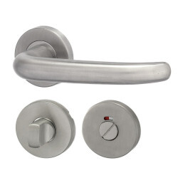 Okov za vrata HOLAR MT 04 s okruglom rozetom (nehrđajući čelik)