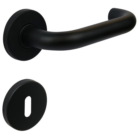 Okov za vrata RICHTER RK.U-FORM (crni)