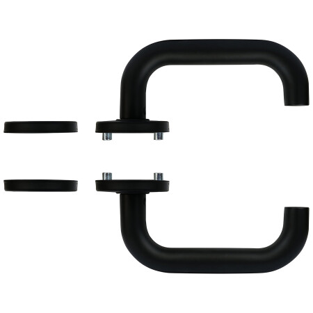 Okov za vrata RICHTER RK.U-FORM (crni)