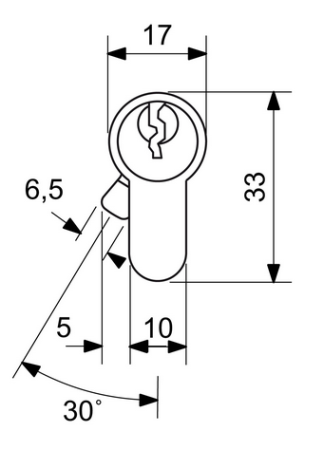 Sigurnosni cilindar s prolaznom spojnicom RICHTER EURO SECURE R3
