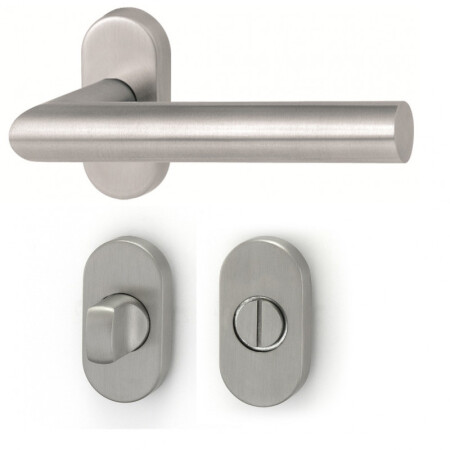 Okov za vrata HOLAR MT 00 s ovalnom rozetom (nehrđajući čelik)