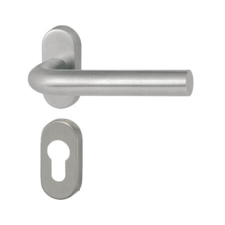 Okov za vrata HOLAR MT 01 s ovalnom rozetom (nehrđajući čelik)