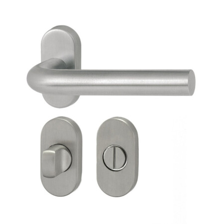 Okov za vrata HOLAR MT 01 s ovalnom rozetom (nehrđajući čelik)