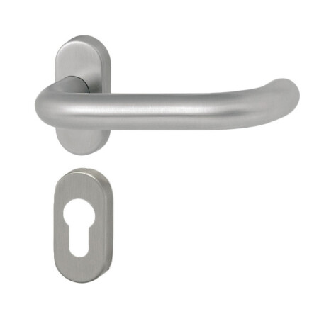 Okov za vrata HOLAR MT 02 s ovalnom rozetom (nehrđajući čelik)