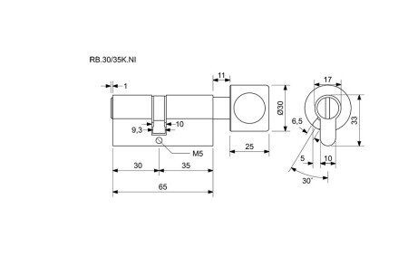 Uložak za slijepe s kvakom RICHTER RB