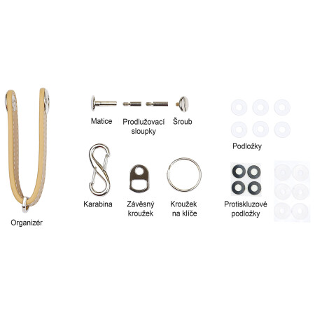 Richter kožni privjesak za ključeve RP.ORGANIZER.B.HND