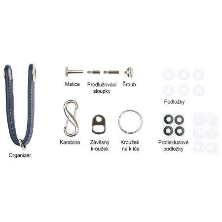 Richter kožni privjesak za ključeve RP.ORGANIZER.B.MOD