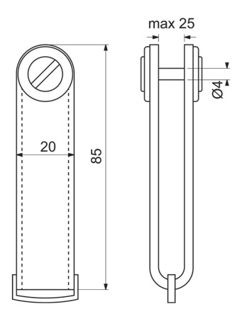 Richter kožni privjesak za ključeve RP.ORGANIZER.B.MOD