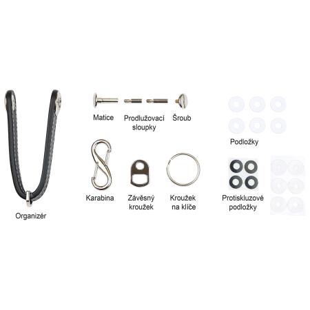 Richter kožni privjesak za ključeve RP.ORGANIZER.CRN