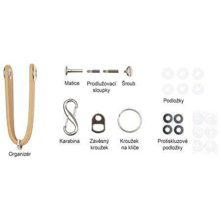Richter kožni privjesak za ključeve RP.ORGANIZER.HND