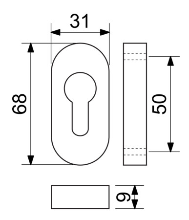 Rozeta za vrata RICHTER RK.F.RO.PZ.CE