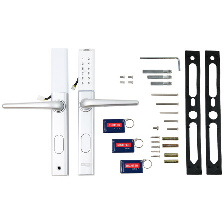 Richter digitalna kvaka za vrata DH.S3B-C.STR (srebrna)