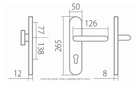 Sigurnosni okovi TWIN DAVID/INNER HTSI P4500 DEF (XR) - s poklopcem
